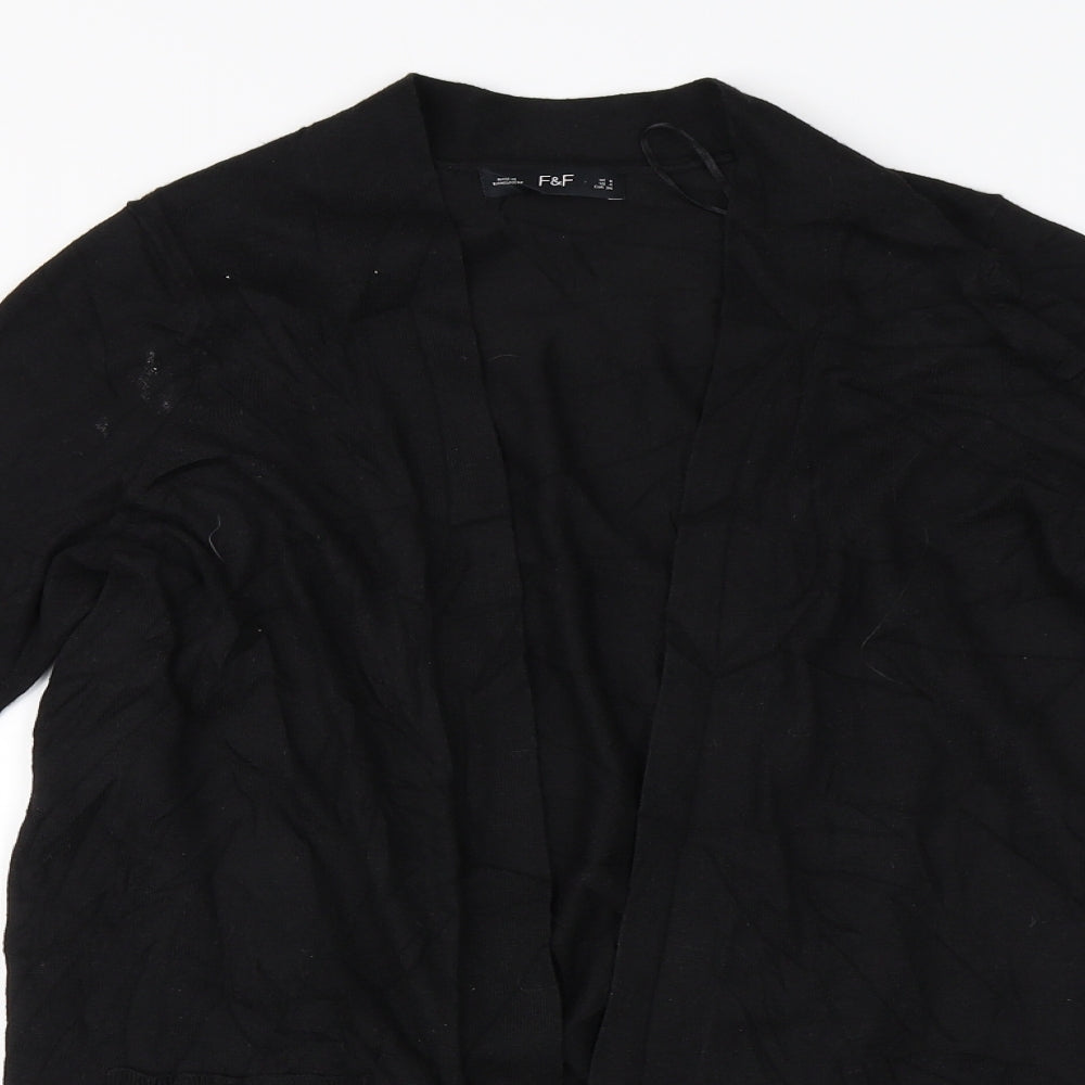 F&F Womens Black   Cardigan Jumper Size 8