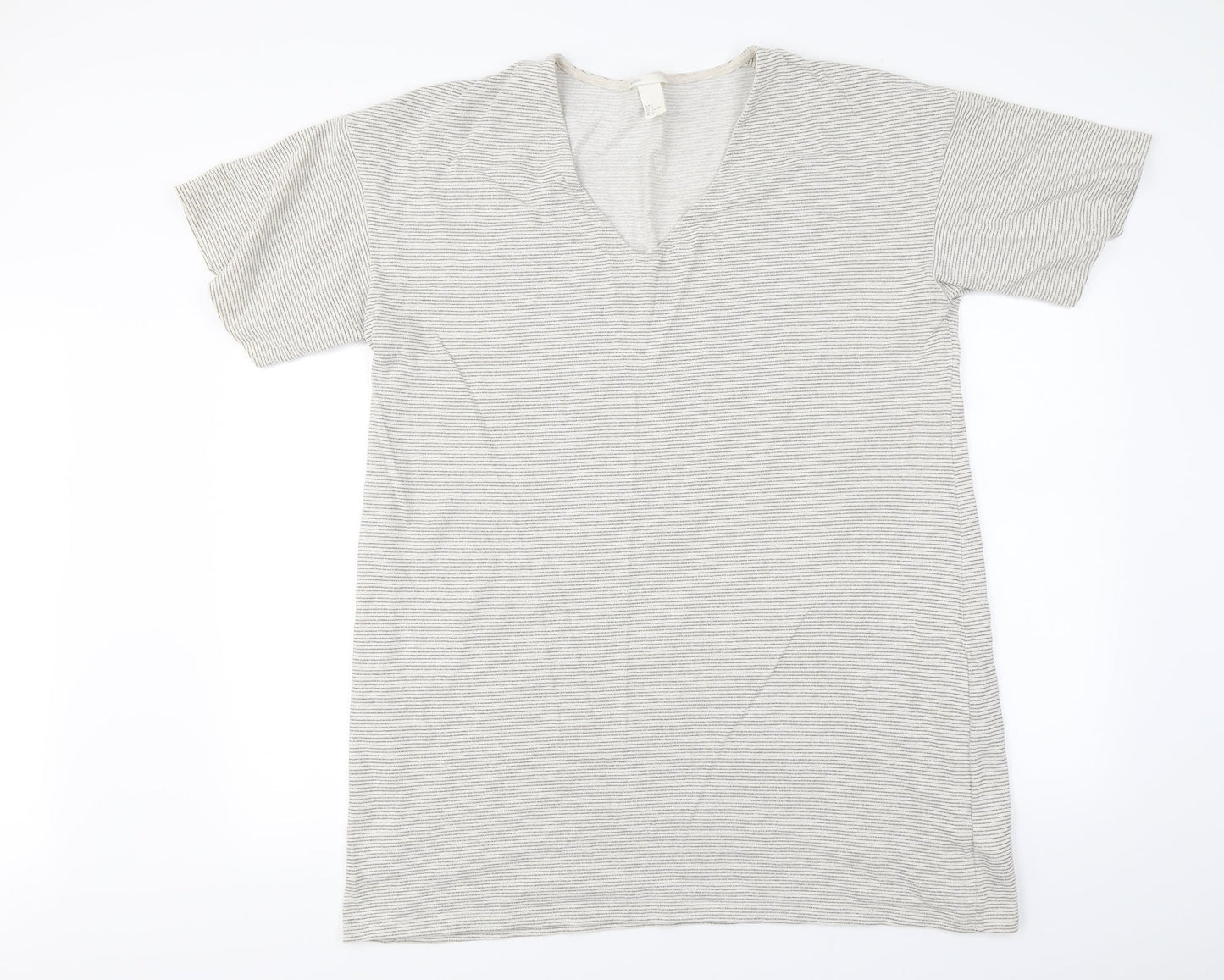 Womens UK Size L H&M Ivory Basic T-Shirt