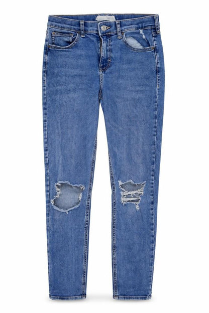 Womens UK Size 26 in Topshop Regular Fit Skinny Blue Jeans