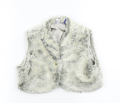 Adams Girls Grey   Gilet Coat Size 10 Years