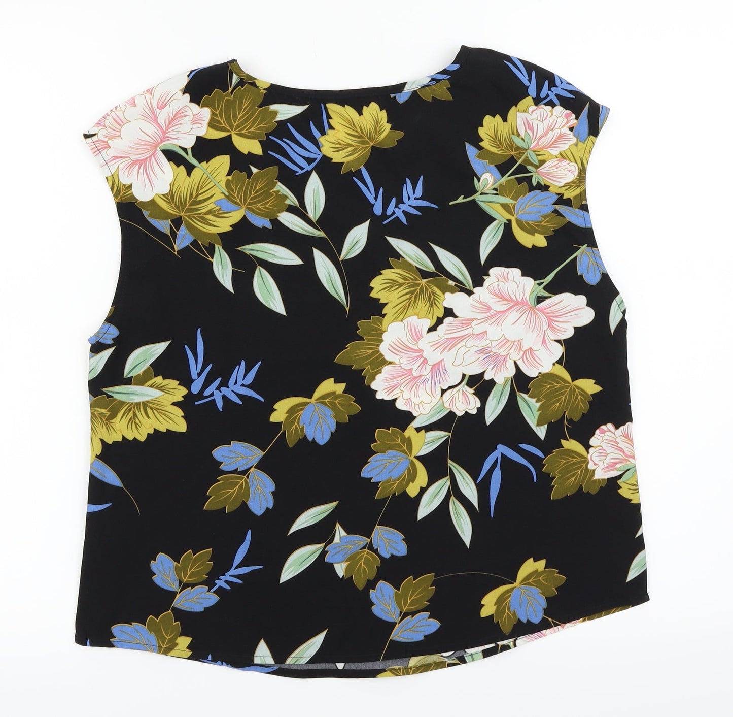 SheIn Womens Black Floral  Basic Blouse Size XS