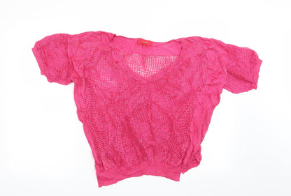 Next Womens Pink   Pullover Jumper Size 14