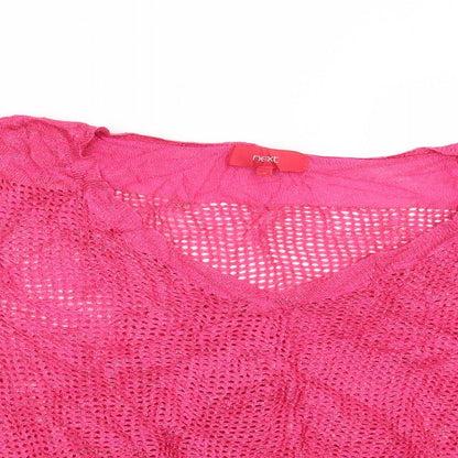 Next Womens Pink   Pullover Jumper Size 14