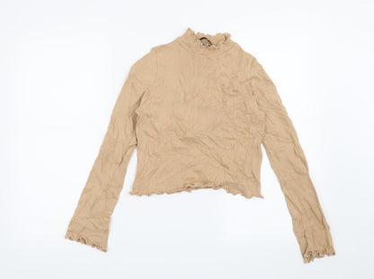Pull & Bear Womens Beige   Pullover Jumper Size S