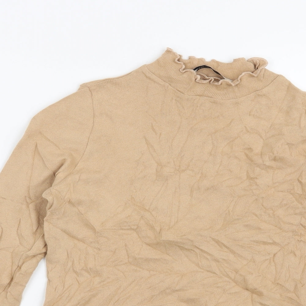 Pull & Bear Womens Beige   Pullover Jumper Size S
