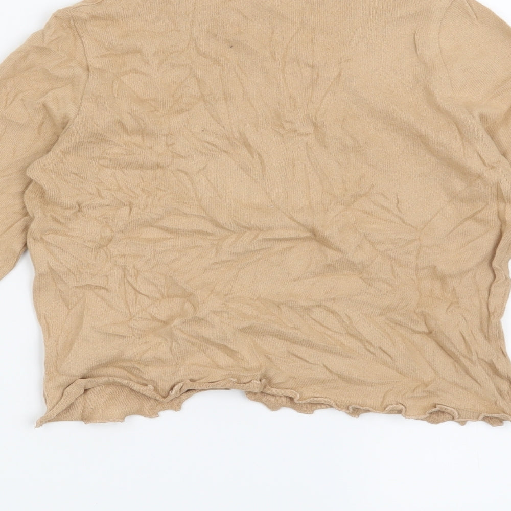 Pull & Bear Womens Beige   Pullover Jumper Size S