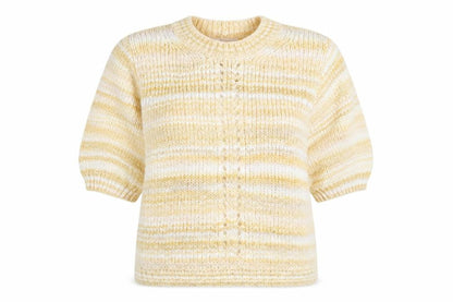 Next Womens Yellow Striped  Pullover Jumper Size 14