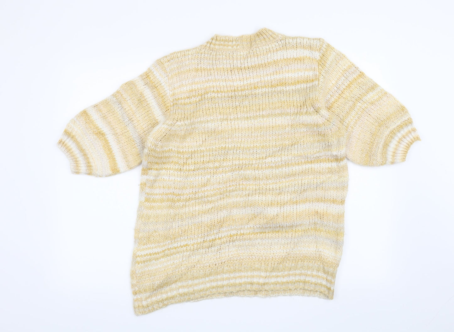 NEXT Womens Yellow Striped  Pullover Jumper Size 14