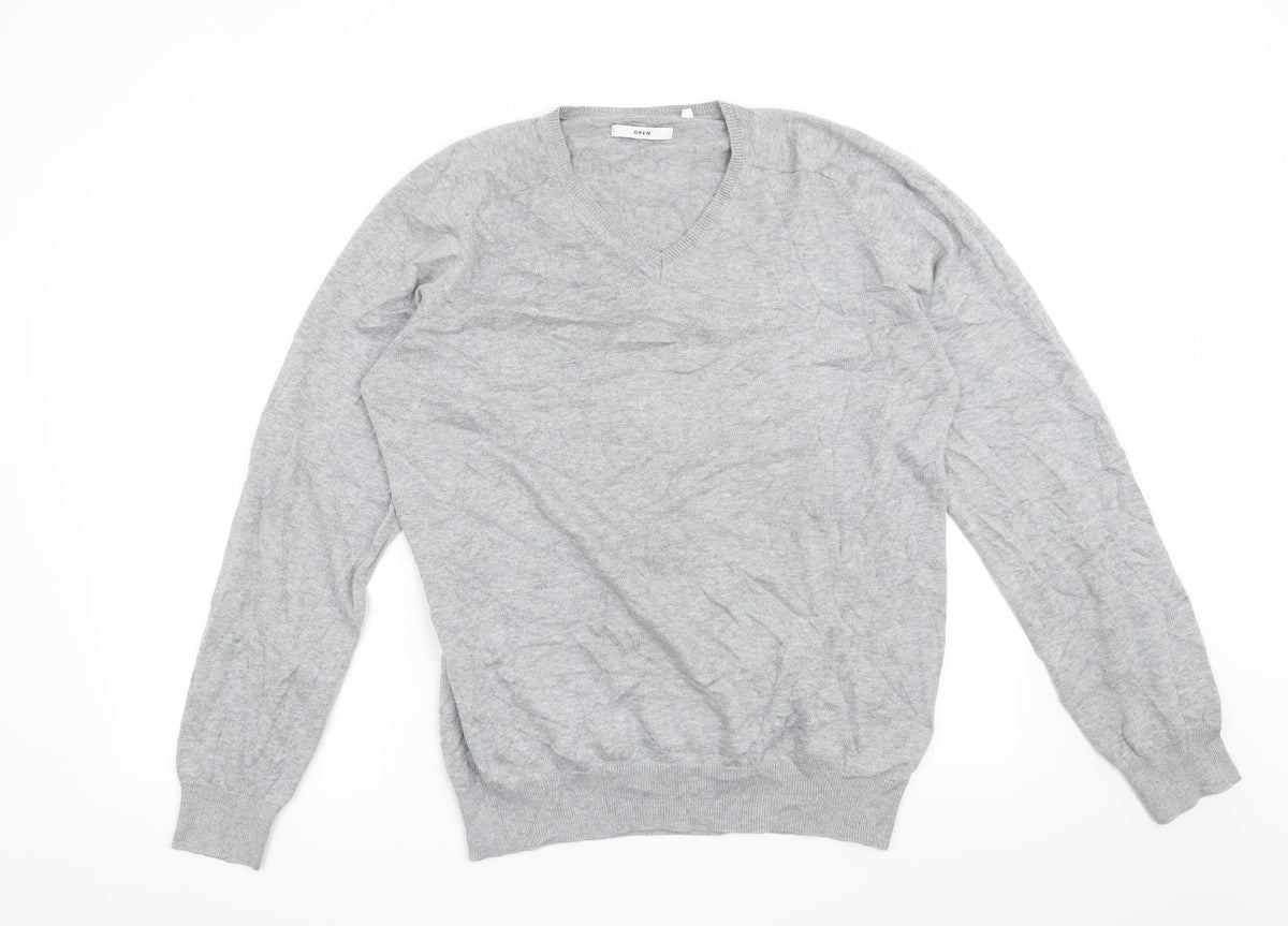 Open Mens Grey   Pullover Jumper Size XL