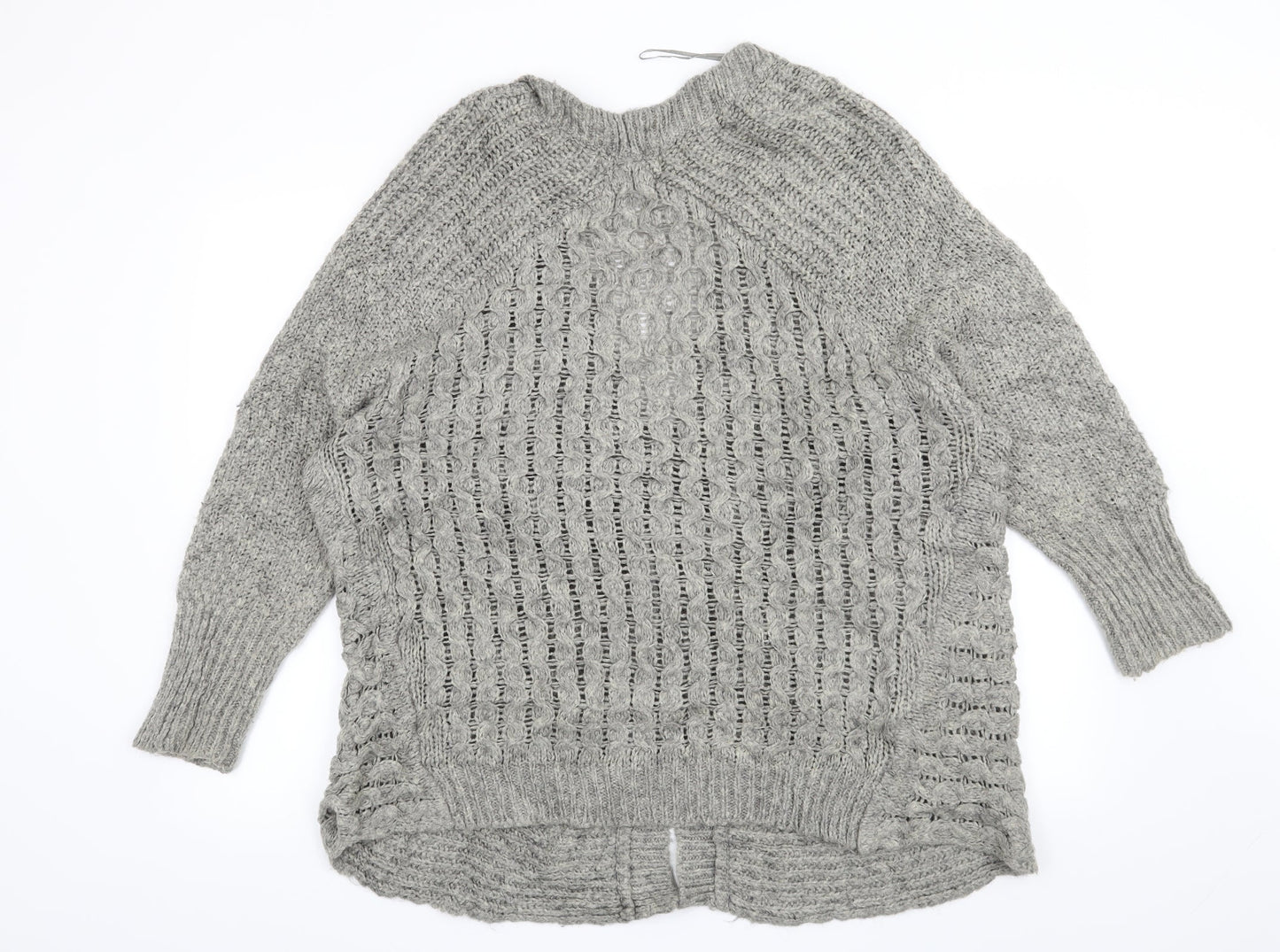 Papaya Womens Grey   Cardigan Jumper Size M