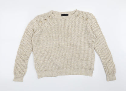 Atmosphere Womens Beige   Pullover Jumper Size 8