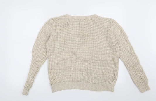 Atmosphere Womens Beige   Pullover Jumper Size 8