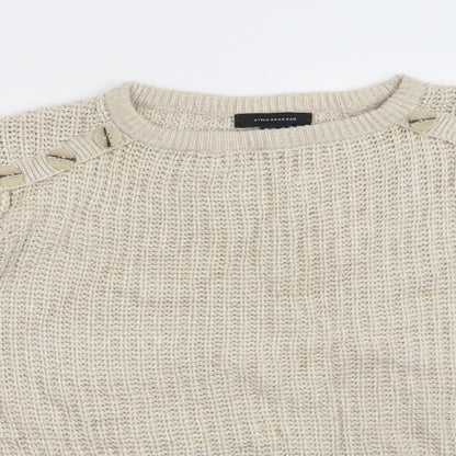 Atmosphere Womens Beige   Pullover Jumper Size 8