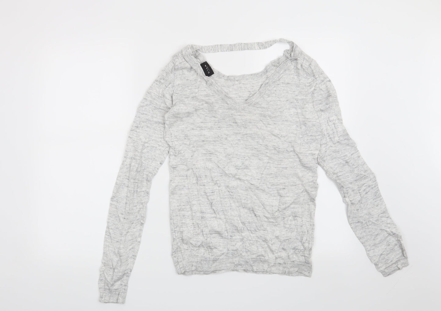 VILA Womens Grey   Pullover Jumper Size S