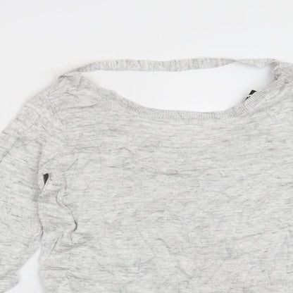 VILA Womens Grey   Pullover Jumper Size S
