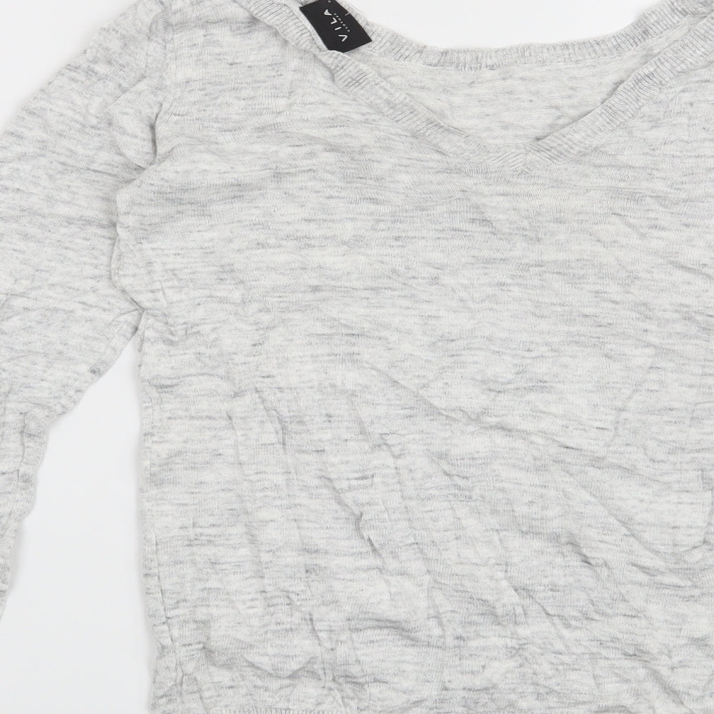 VILA Womens Grey   Pullover Jumper Size S