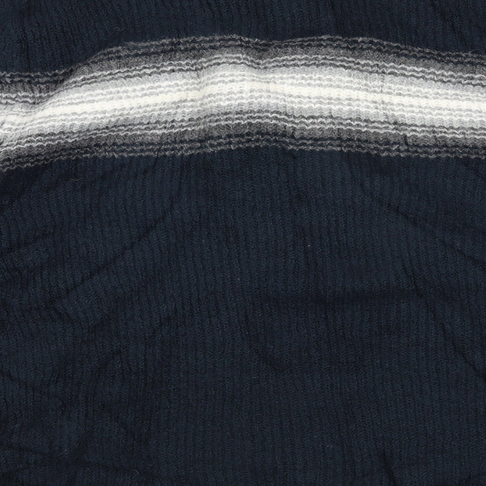 Marks and Spencer Mens Blue Striped  Pullover Jumper Size L