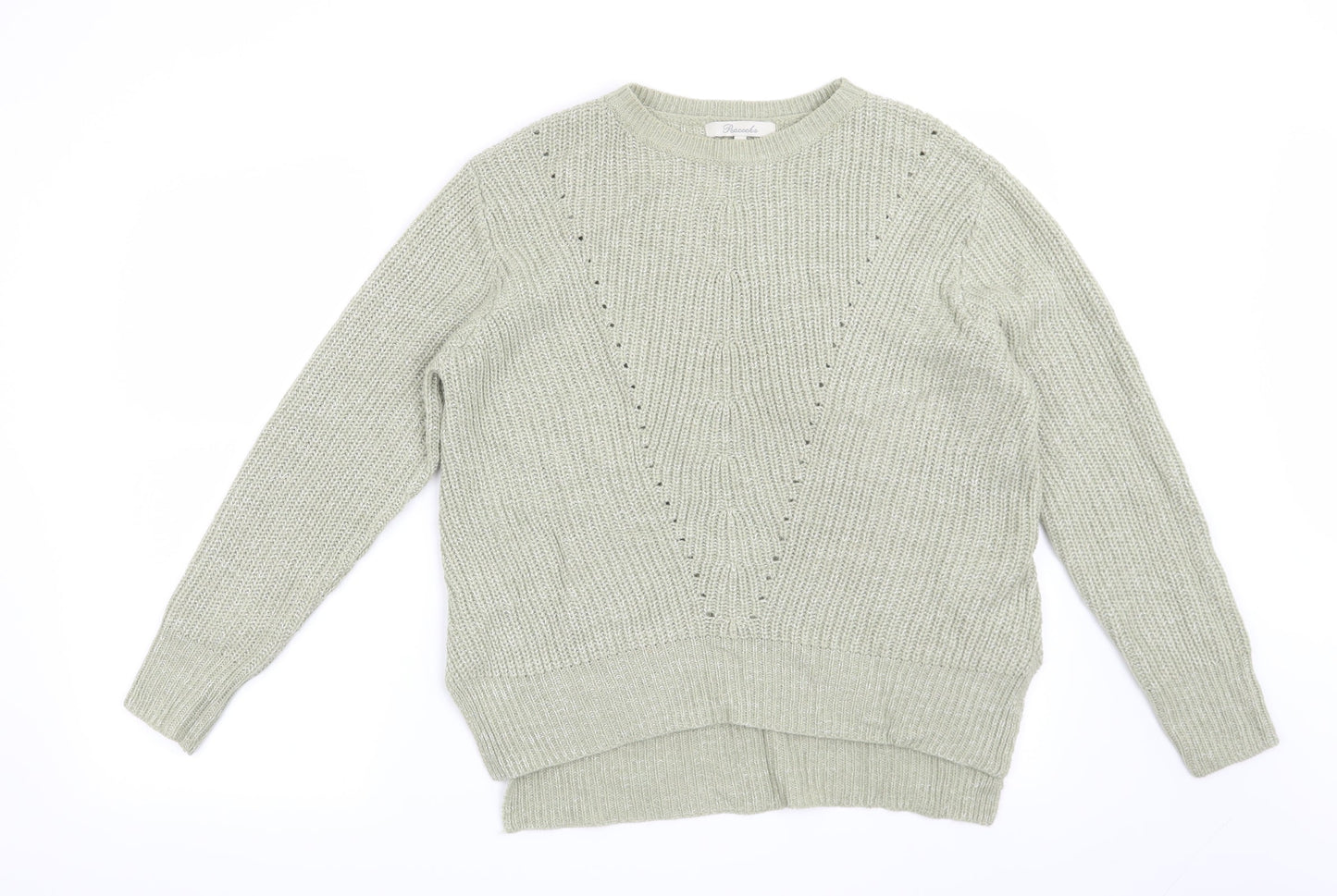 Peacocks Womens Green   Pullover Jumper Size S