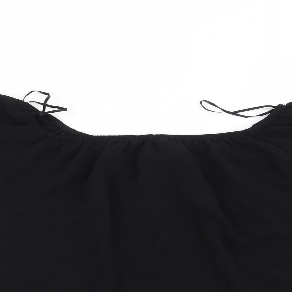 Quiz Womens Black   Basic Blouse Size 8