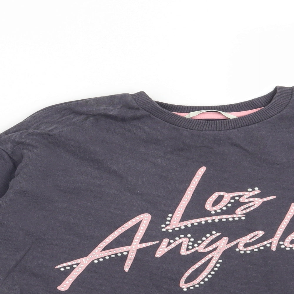 George Girls Blue   Pullover Sweatshirt Size 9-10 Years  - Los Angeles
