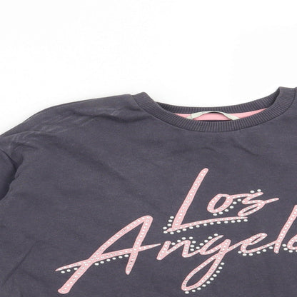 George Girls Blue   Pullover Sweatshirt Size 9-10 Years  - Los Angeles