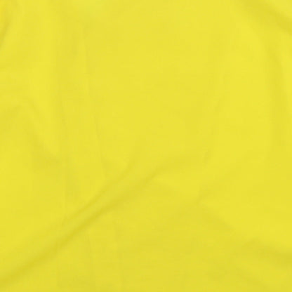 Womens UK Size M Preworn Yellow Basic Button-Up