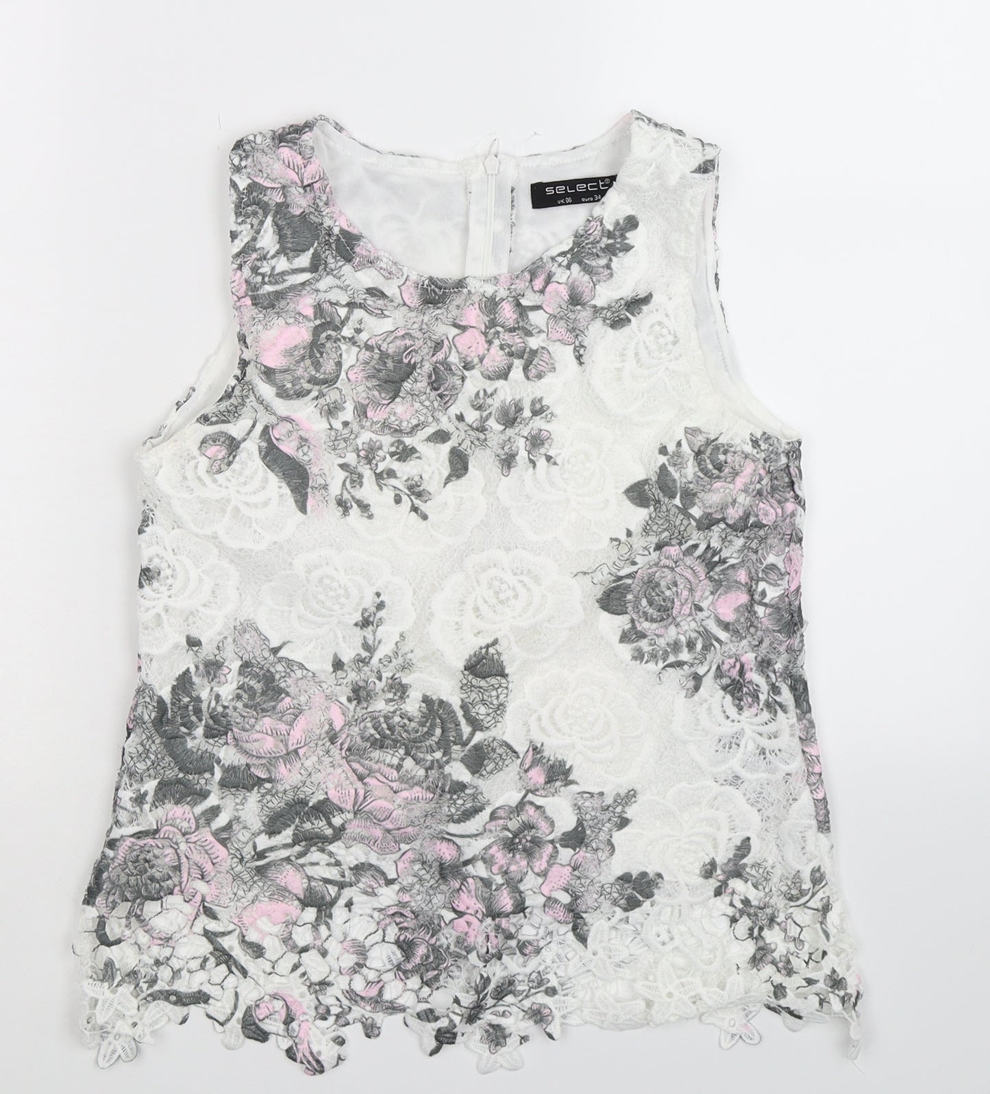 Womens UK Size 6 Select Multicoloured Basic Tank