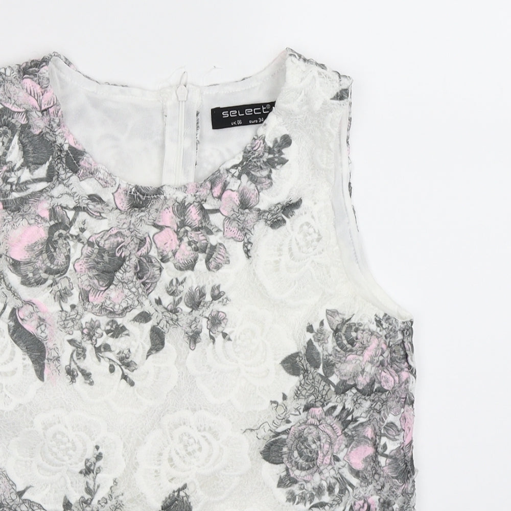 Womens UK Size 6 Select Multicoloured Basic Tank