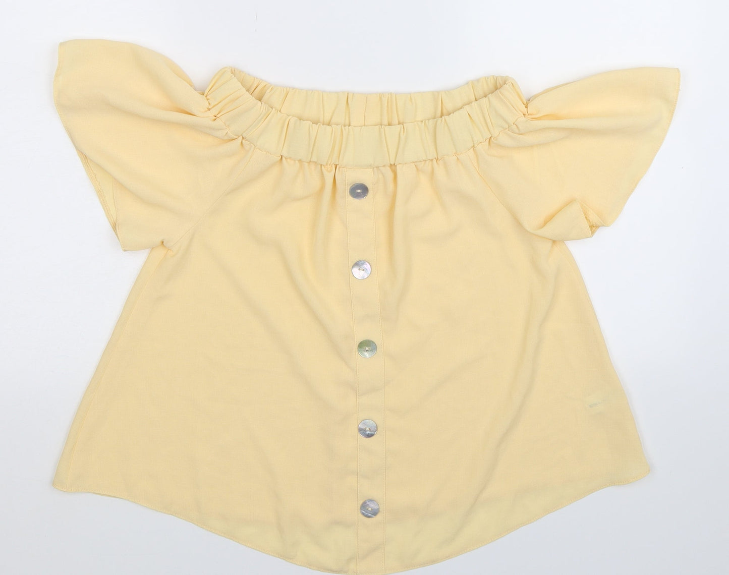 Womens UK Size 8 Select Beige Basic Blouse