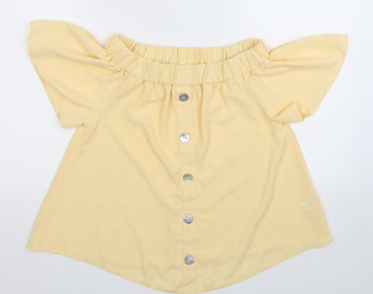 Womens UK Size 8 Select Beige Basic Blouse