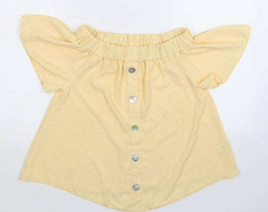 Womens UK Size 8 Select Beige Basic Blouse