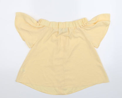 Womens UK Size 8 Select Beige Basic Blouse