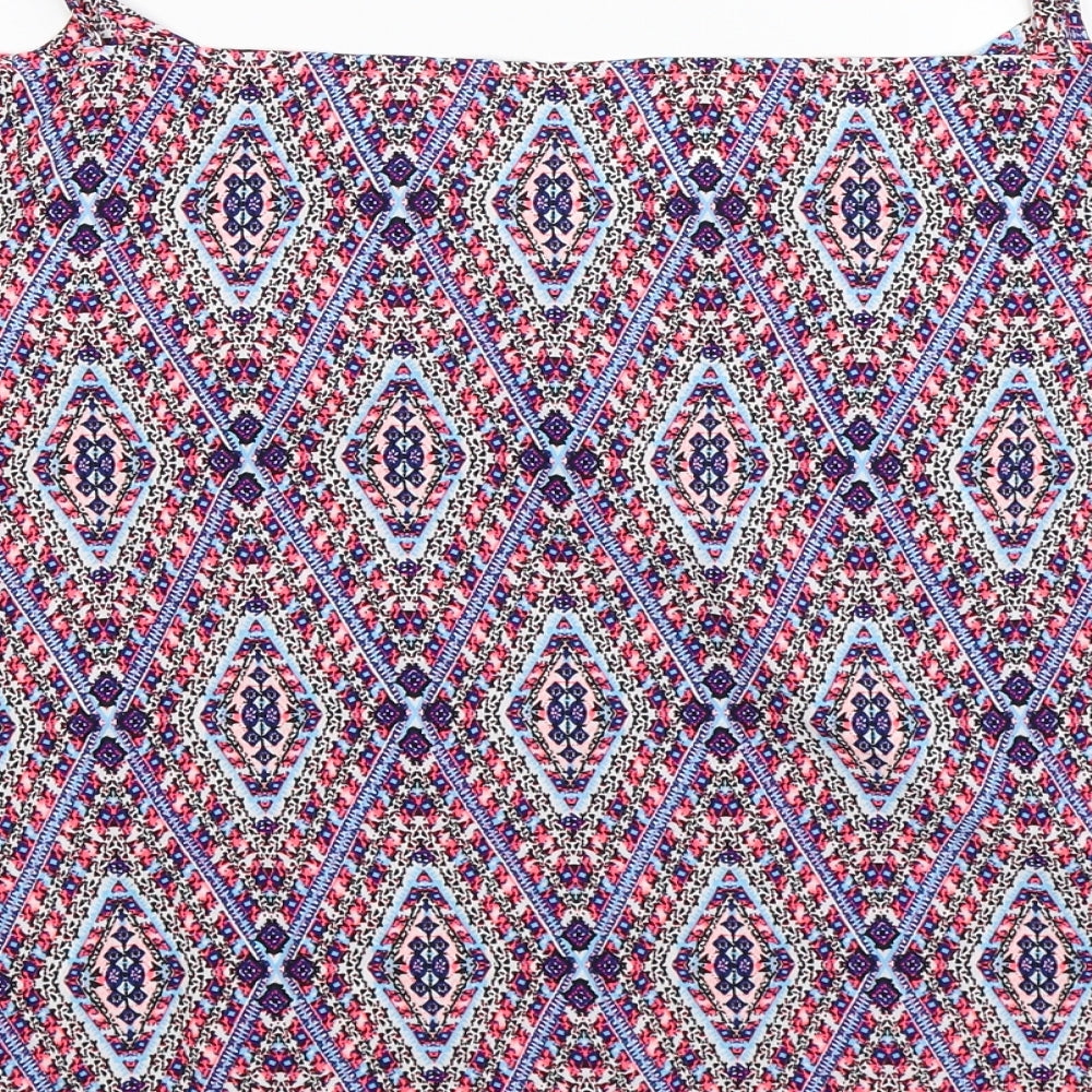 Womens UK Size 16 Papaya Multicoloured Basic T-Shirt
