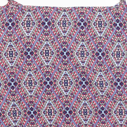 Womens UK Size 16 Papaya Multicoloured Basic T-Shirt