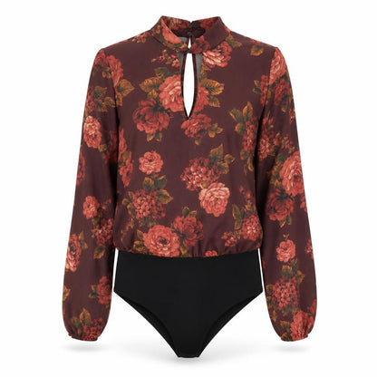Womens UK Size 10 New Look One-Piece Brown Bodysuit