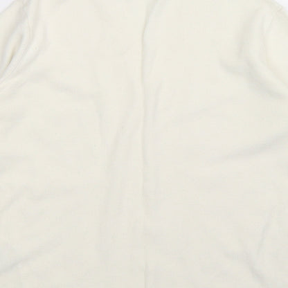 ALEX Womens White  Knit Cardigan Jumper Size 10