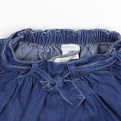 NEXT Girls Blue  Denim Pleated Skirt Size 3-6 Months