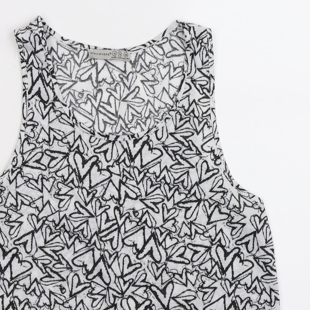 Atmosphere Womens White   Basic Tank Size 10
