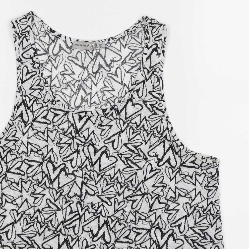 Atmosphere Womens White   Basic Tank Size 10
