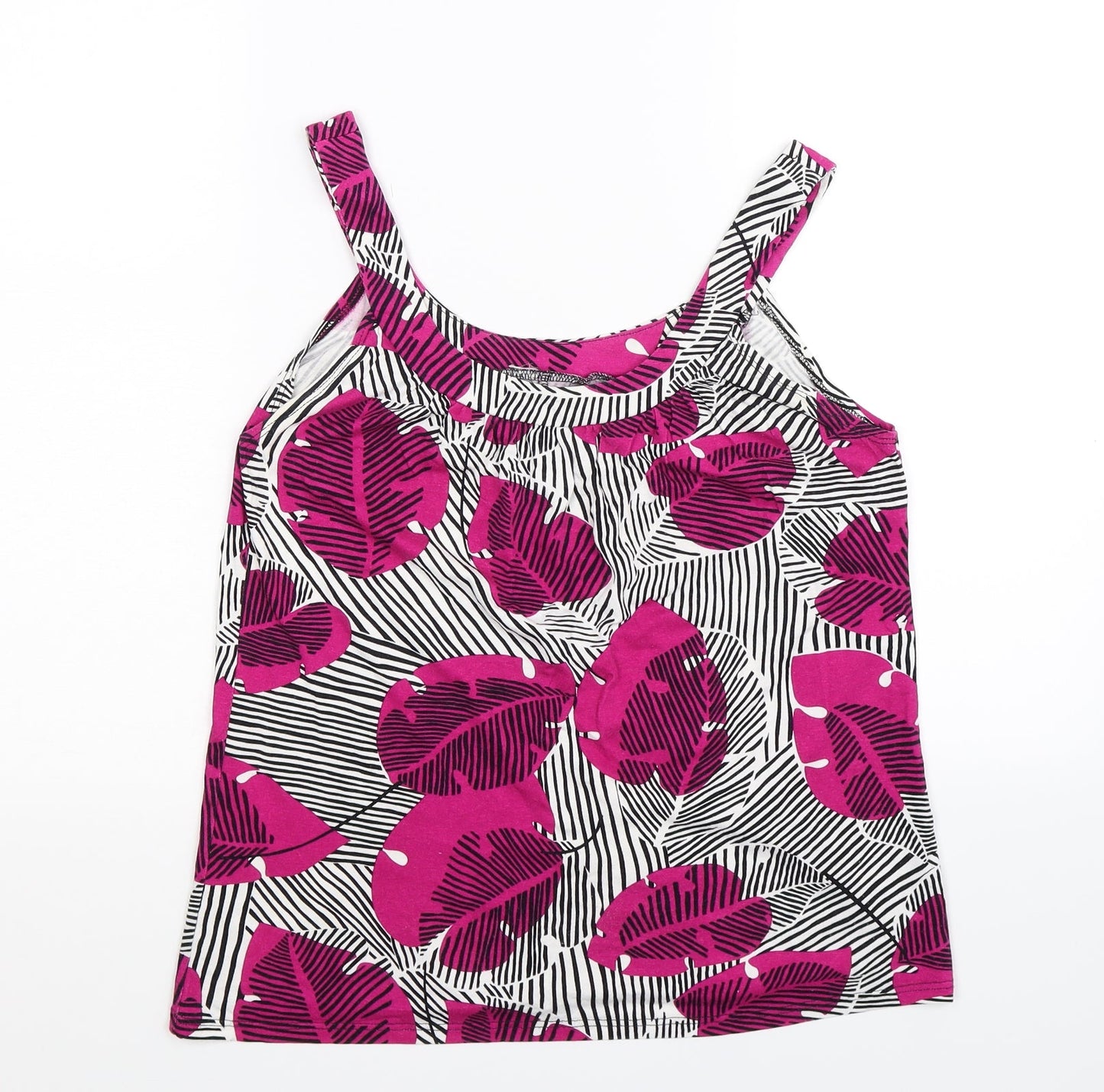 Womens UK Size 10 Wallis Multicoloured Basic Tank