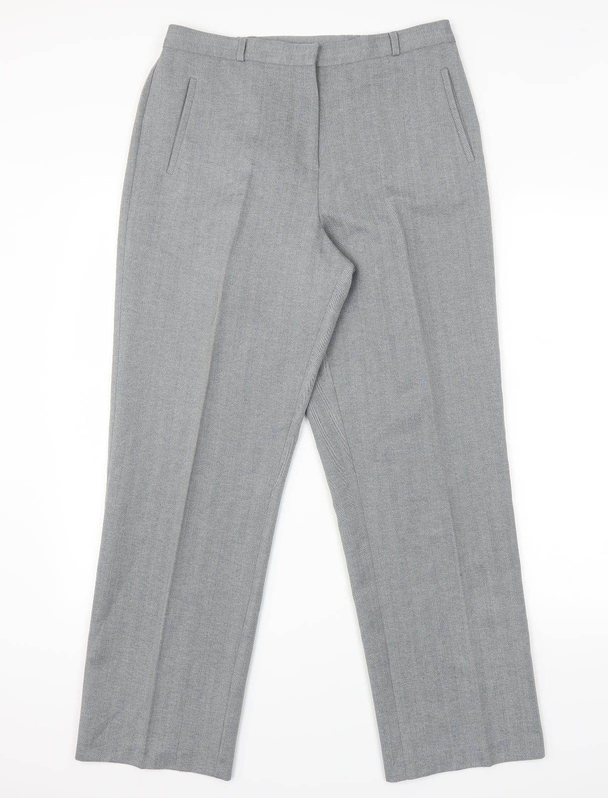 Womens UK Size 12 BHS Regular Fit Sweatpants Grey Trousers