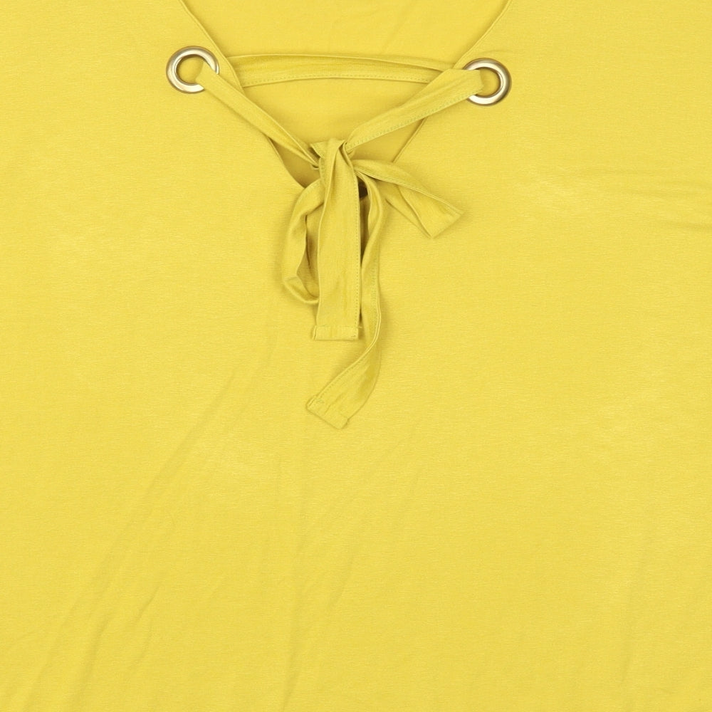 George Womens Yellow    Blouse Size 16