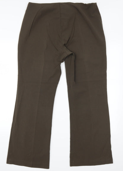 Papaya Womens Brown   Sweatpants Trousers Size 16 L29 in