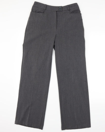 Womens UK Size 10 slimma Regular Fit  Grey Trousers