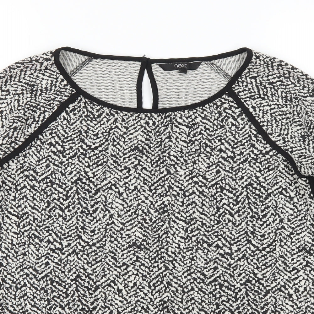 Next Womens Black Polka Dot  Pullover Jumper Size 8