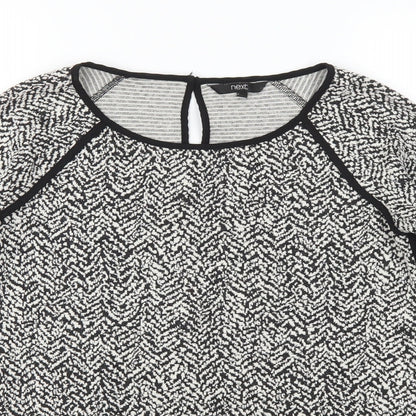 Next Womens Black Polka Dot  Pullover Jumper Size 8