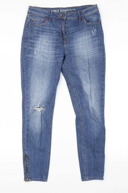 NEXT Womens Blue   Skinny Jeans Size 10 L25 in