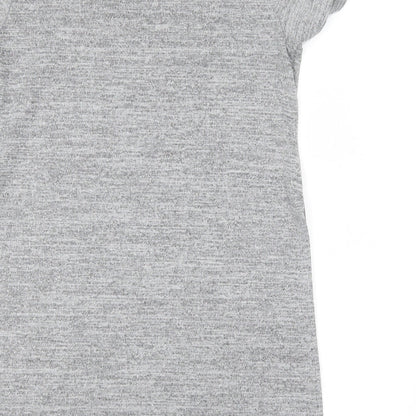 Womens UK Size S dolls Grey Basic T-Shirt