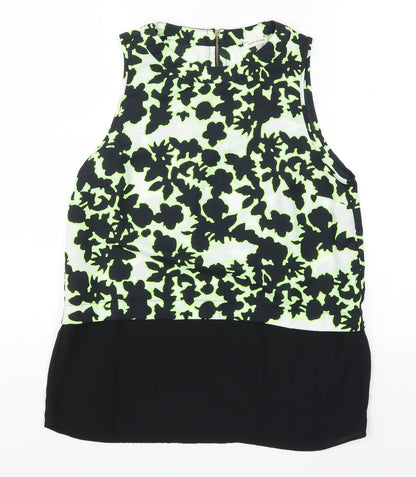 Womens UK Size 10 River Island Black Basic Tank