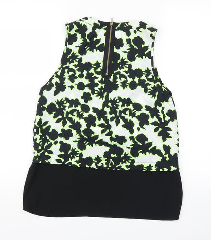 Womens UK Size 10 River Island Black Basic Tank
